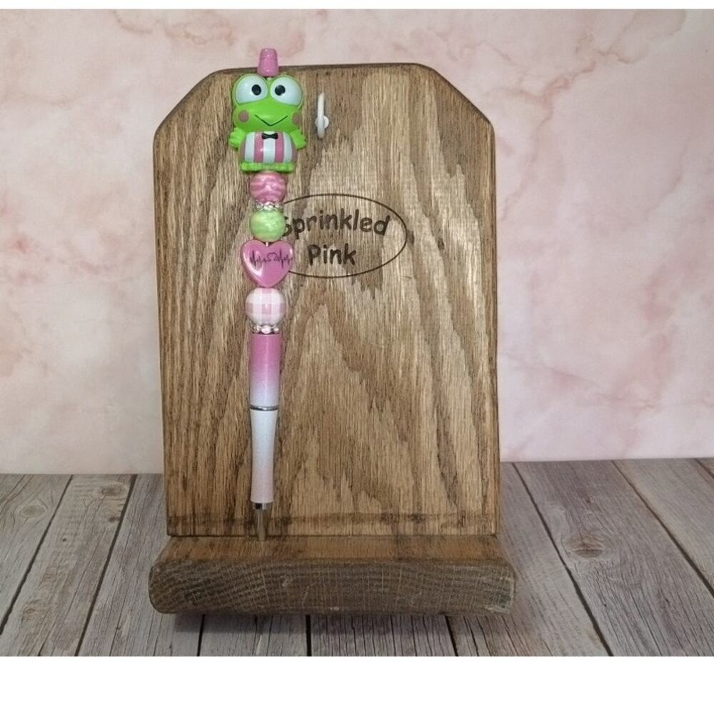 #KP-888 Handmade Beaded Pen Keroppi